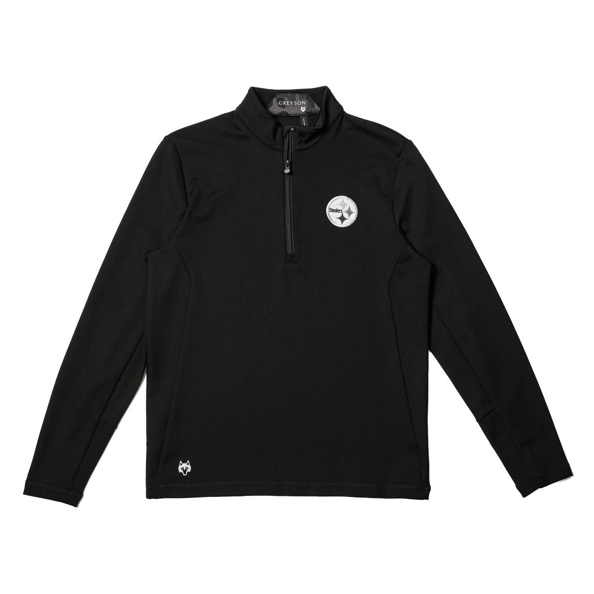 Pittsburgh Steelers Men's Greyson Sequoia Greyscale 1/4 Zip 4 Pittsburgh Steelers Men's Greyson Sequoia Greyscale 1/4 Zip