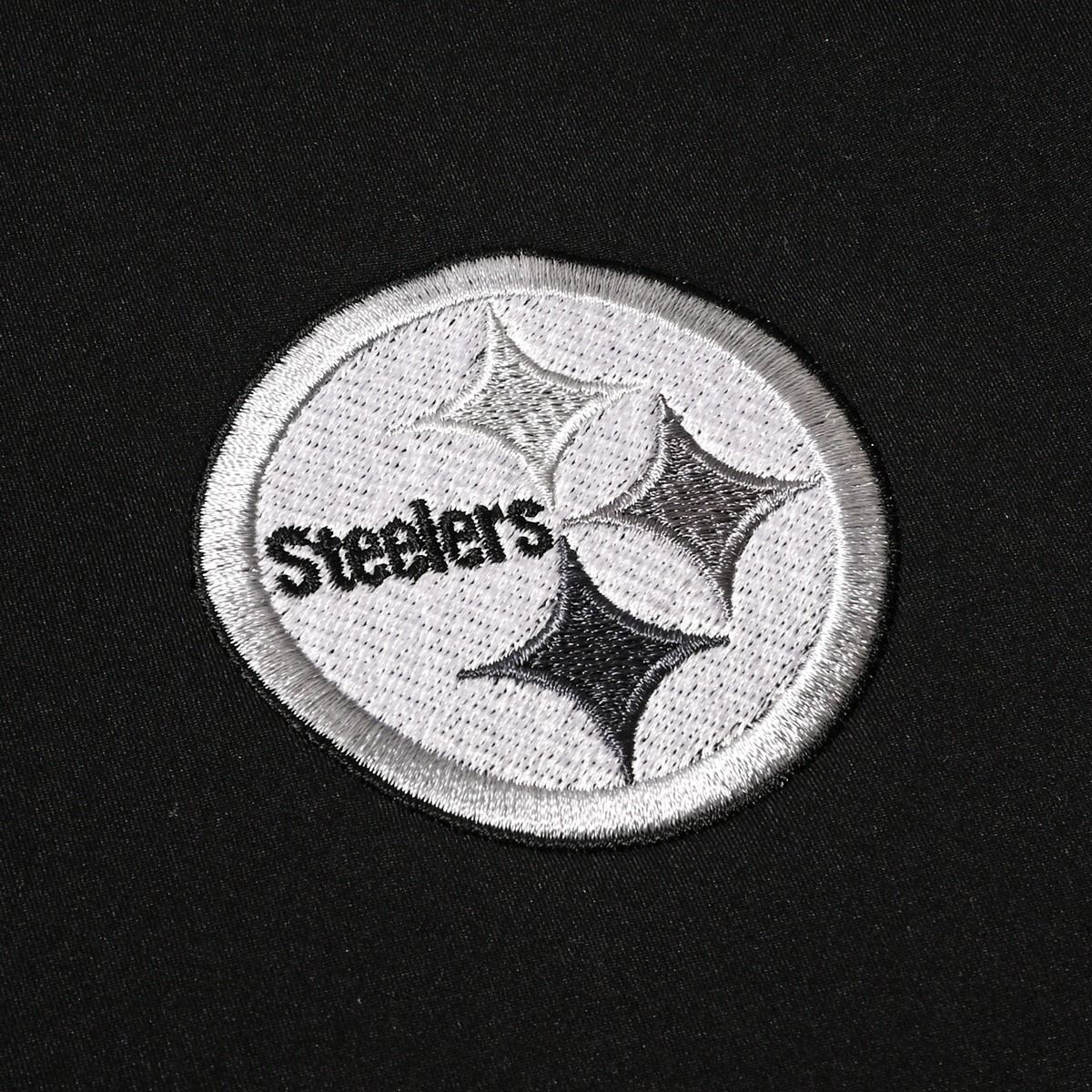 Pittsburgh Steelers Men's Greyson Sequoia Greyscale 1/4 Zip 2 Pittsburgh Steelers Men's Greyson Sequoia Greyscale 1/4 Zip