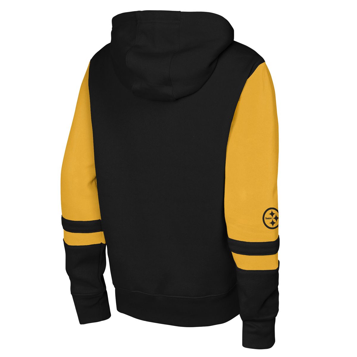 Pittsburgh Steelers Youth Stadium Colorblock Full Zip Hoodie 2 Pittsburgh Steelers Youth Stadium Colorblock Full Zip Hoodie