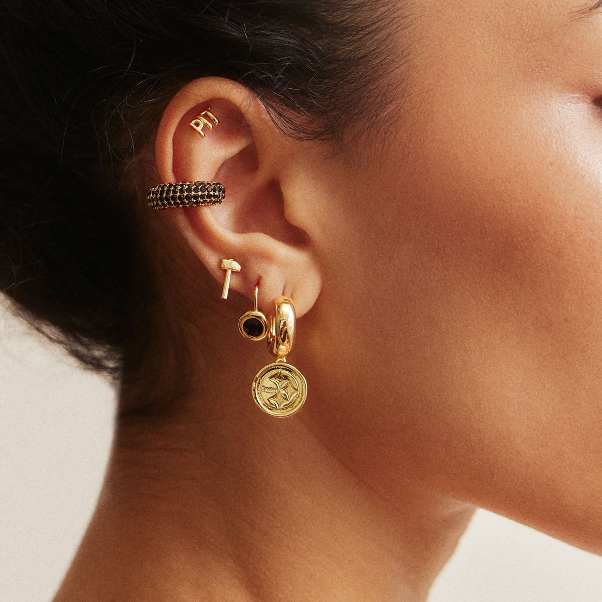 Pittsburgh Steelers BAUBLEBAR 5 Pack Earring Set