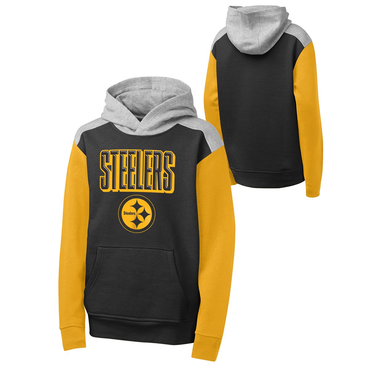 Pittsburgh Steelers Youth Color Rush Red Zone Pullover Fleece Hoodie 3 Pittsburgh Steelers Youth Color Rush Red Zone Pullover Fleece Hoodie