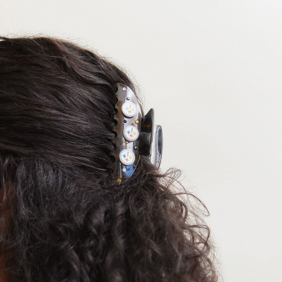Pittsburgh Steelers BAUBLEBAR Stacked Hair Claw Clip 2 Pittsburgh Steelers BAUBLEBAR Stacked Hair Claw Clip