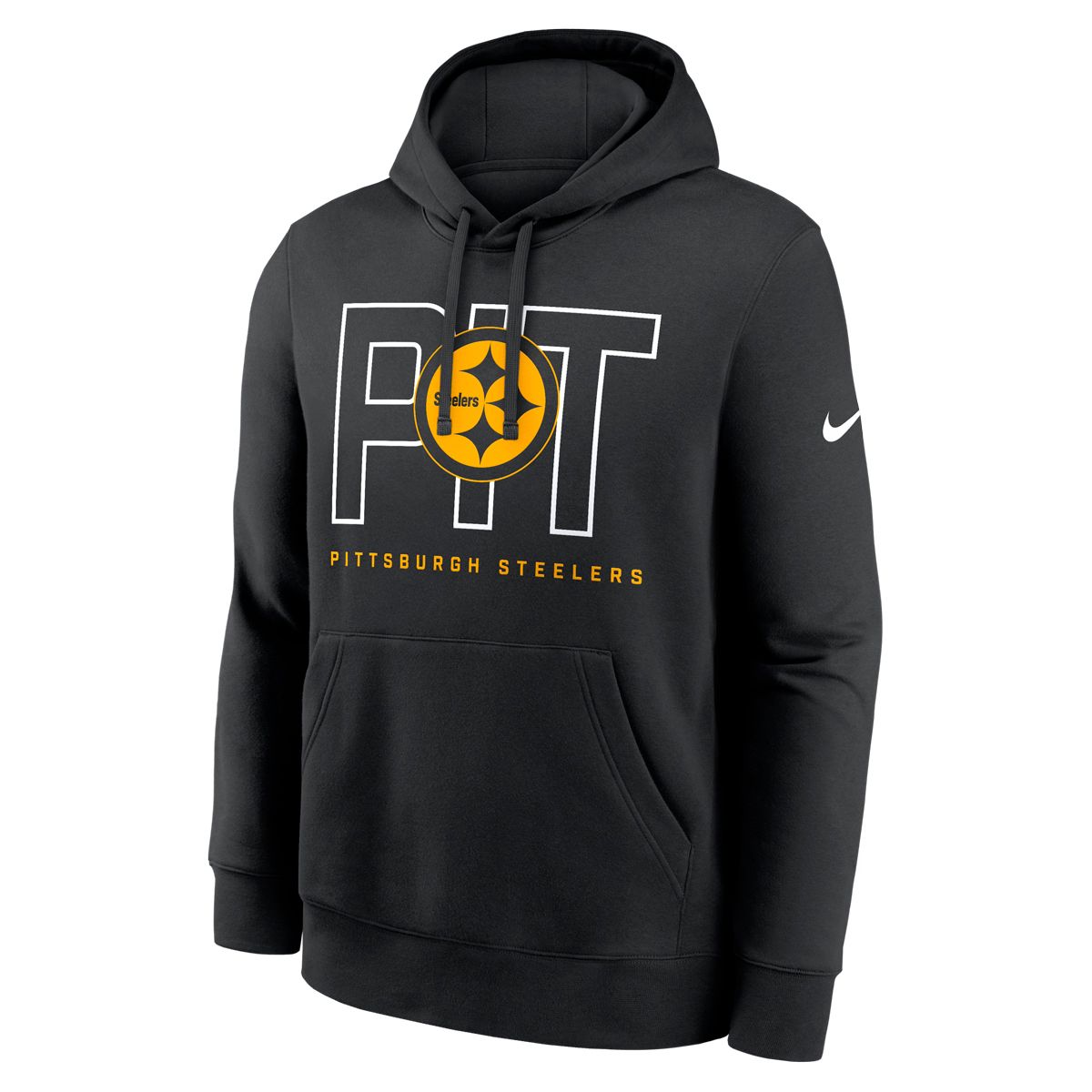 Pittsburgh Steelers Men's Nike Team Code Color Rush Pullover Club Fleece Hoodie