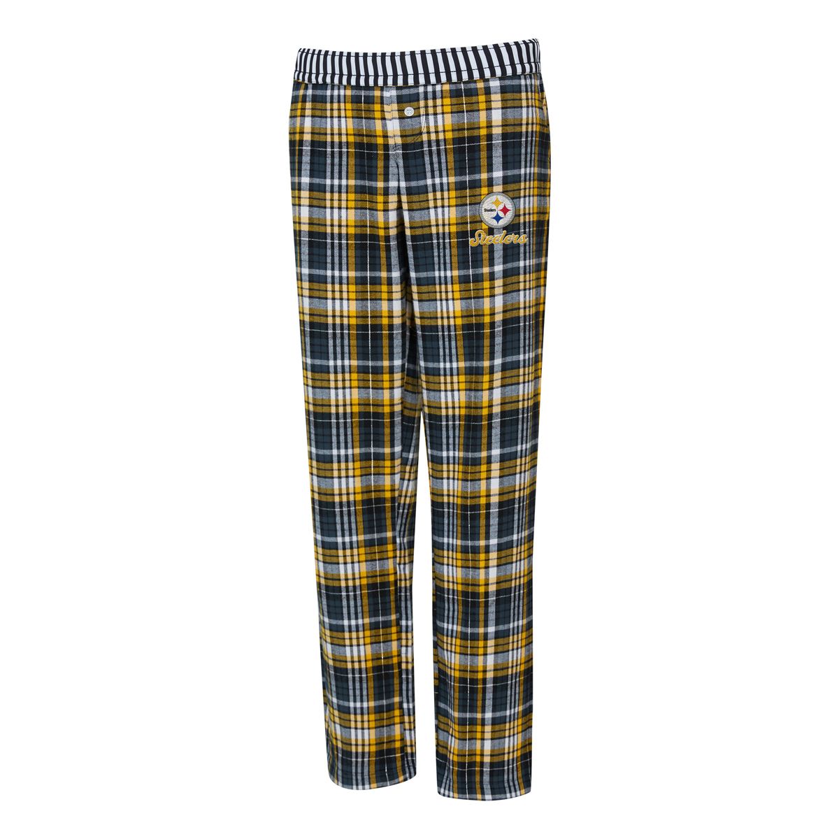 Pittsburgh Steelers Women's Laney Rollover Plaid Sleep Pant 5 Pittsburgh Steelers Women's Laney Rollover Plaid Sleep Pant