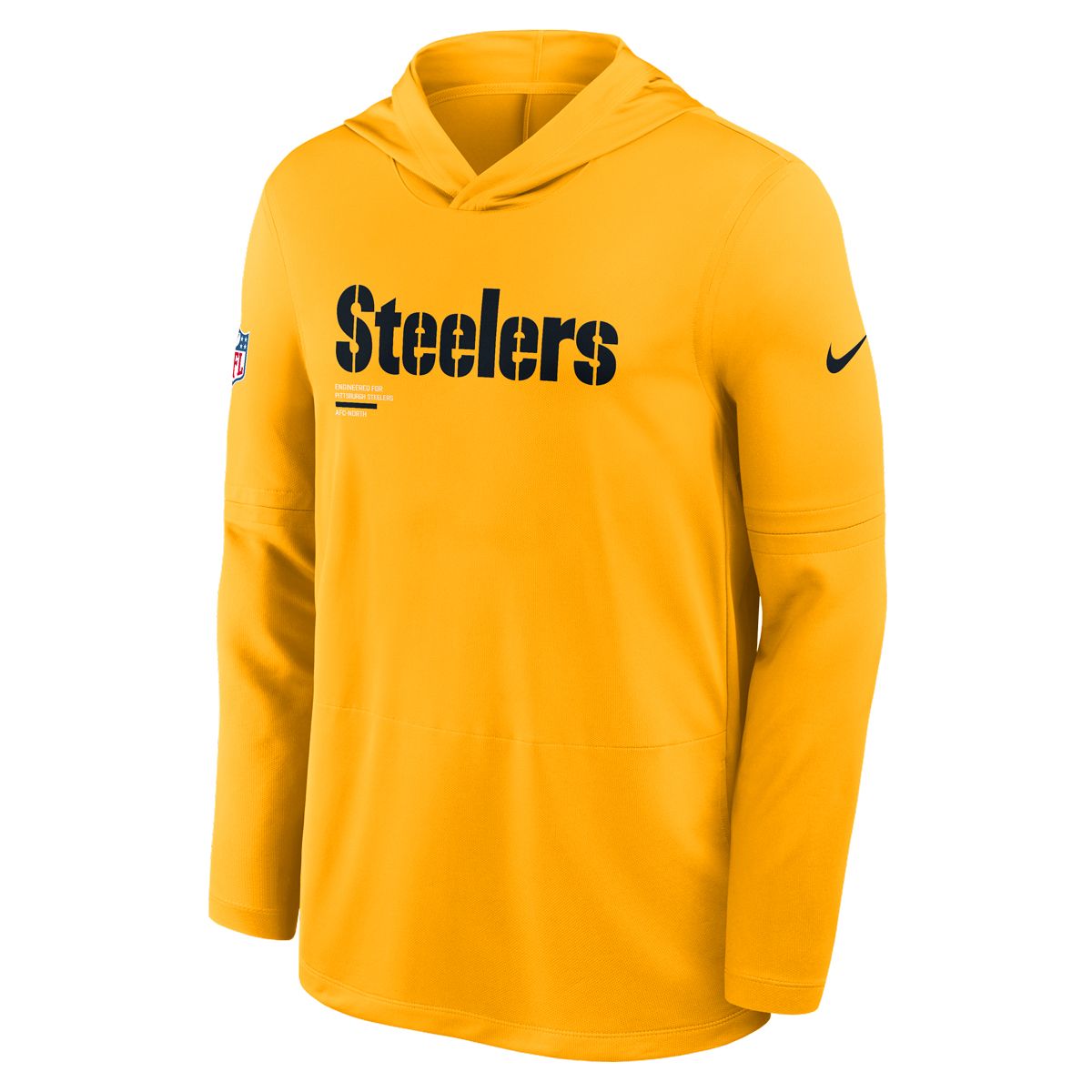 Pittsburgh Steelers Men's Nike Dri-FIT Gold Player Hoodie Long Sleeve T-Shirt