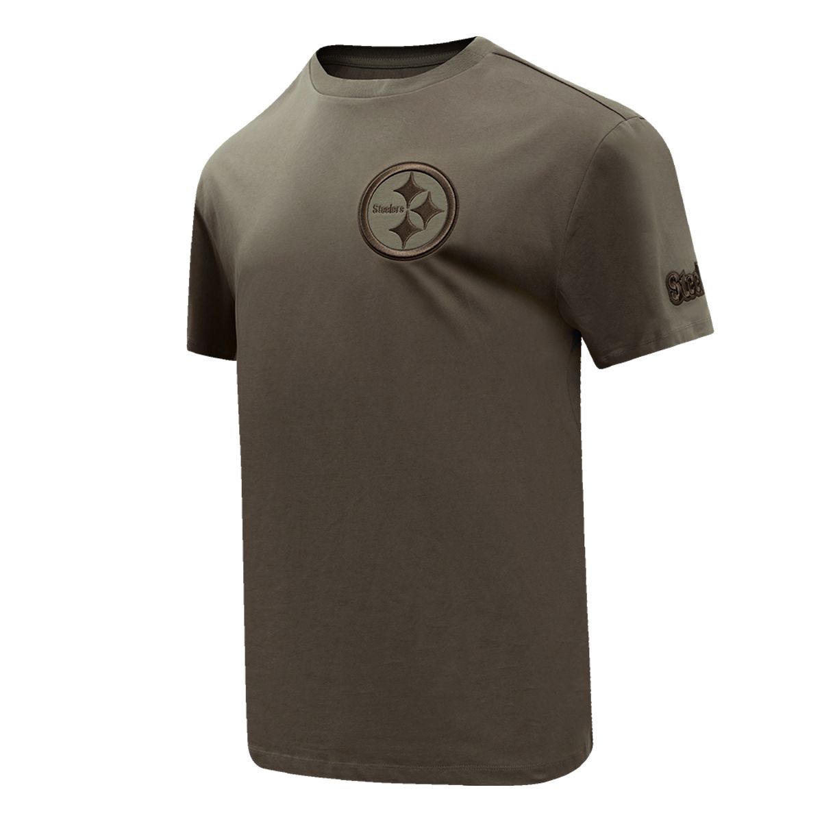 Pittsburgh Steelers Men's Pro Standard Essential Neutral Brown Short Sleeve T-Shirt 1 Pittsburgh Steelers Men's Pro Standard Essential Neutral Brown Short Sleeve T-Shirt