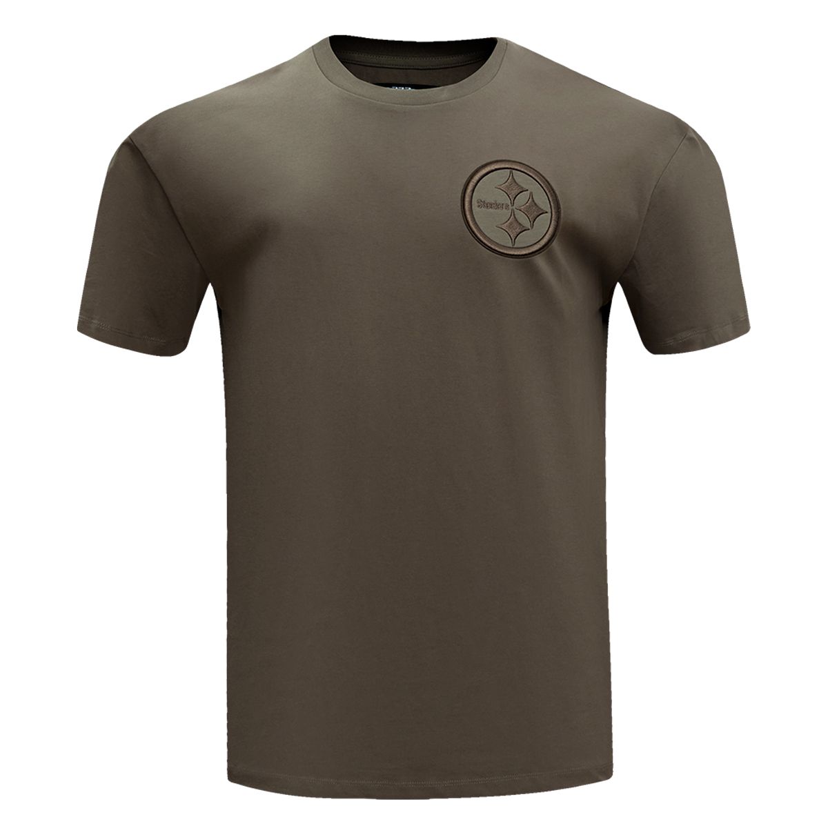 Pittsburgh Steelers Men's Pro Standard Essential Neutral Brown Short Sleeve T-Shirt 2 Pittsburgh Steelers Men's Pro Standard Essential Neutral Brown Short Sleeve T-Shirt