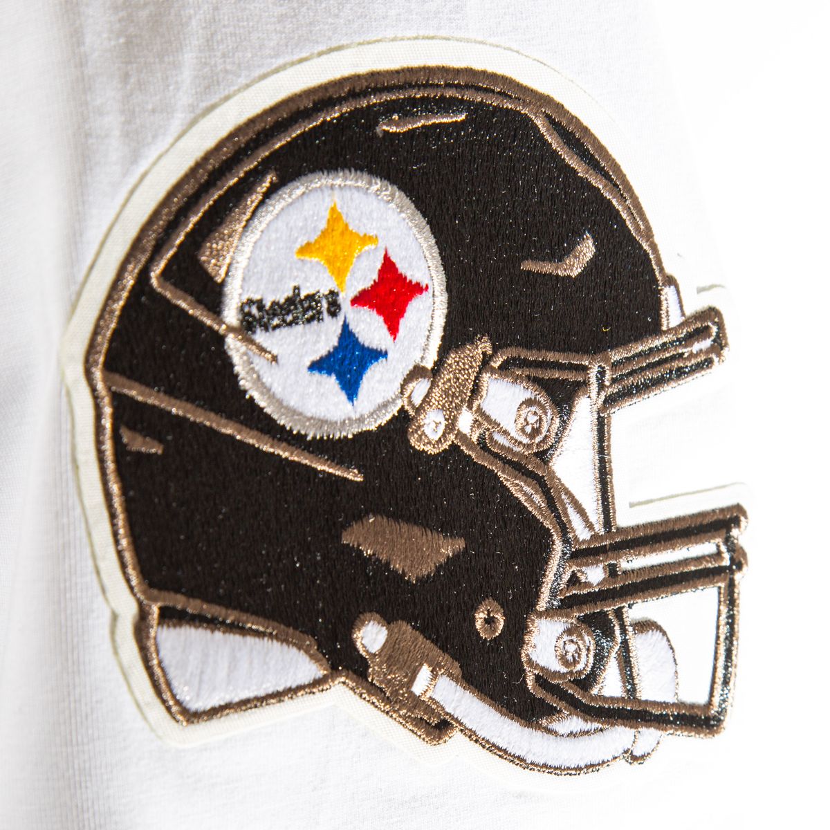 Pittsburgh Steelers Men's Pro Standard Classic Chenille White Short Sleeve T-Shirt 2 Pittsburgh Steelers Men's Pro Standard Classic Chenille White Short Sleeve T-Shirt