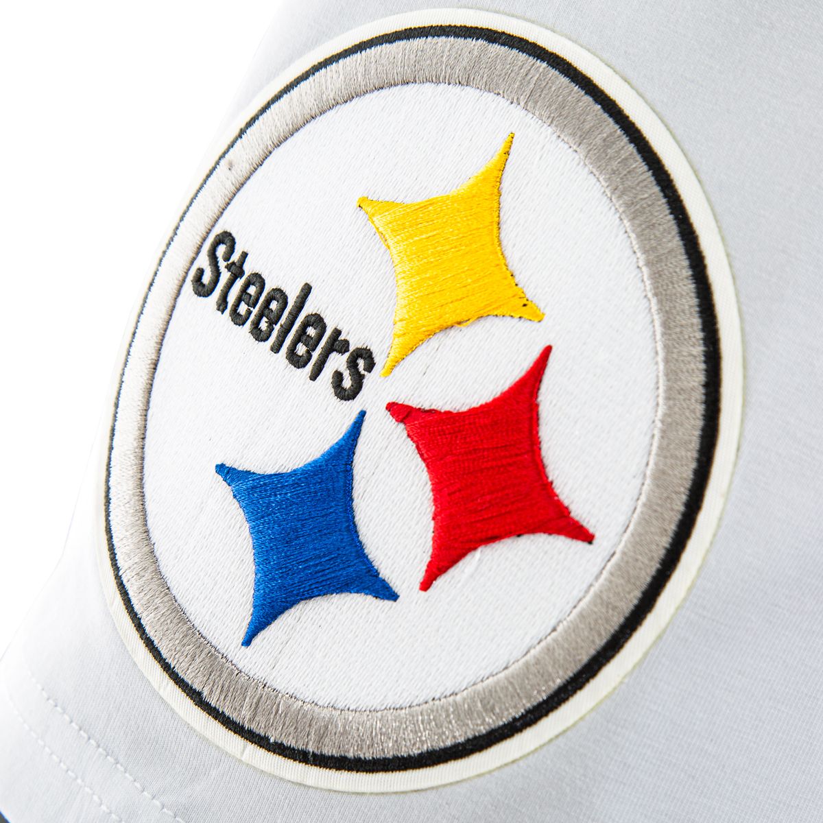 Pittsburgh Steelers Men's Pro Standard Classic Chenille White Short Sleeve T-Shirt 3 Pittsburgh Steelers Men's Pro Standard Classic Chenille White Short Sleeve T-Shirt