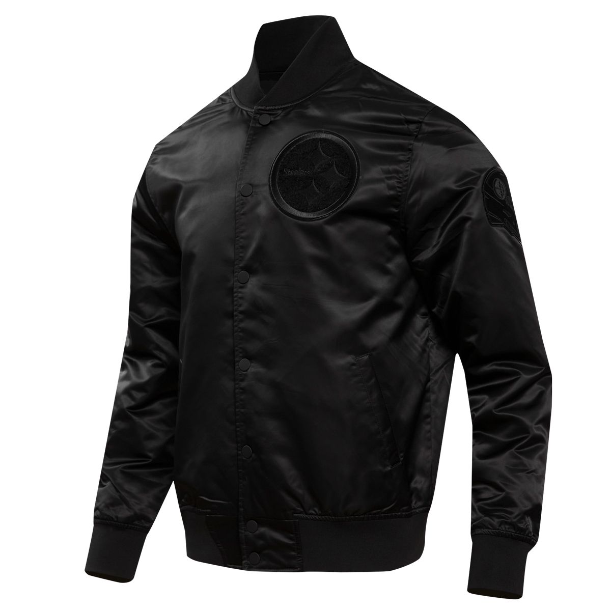 Pittsburgh Steelers Men's Pro Standard Triple Black Satin Jacket