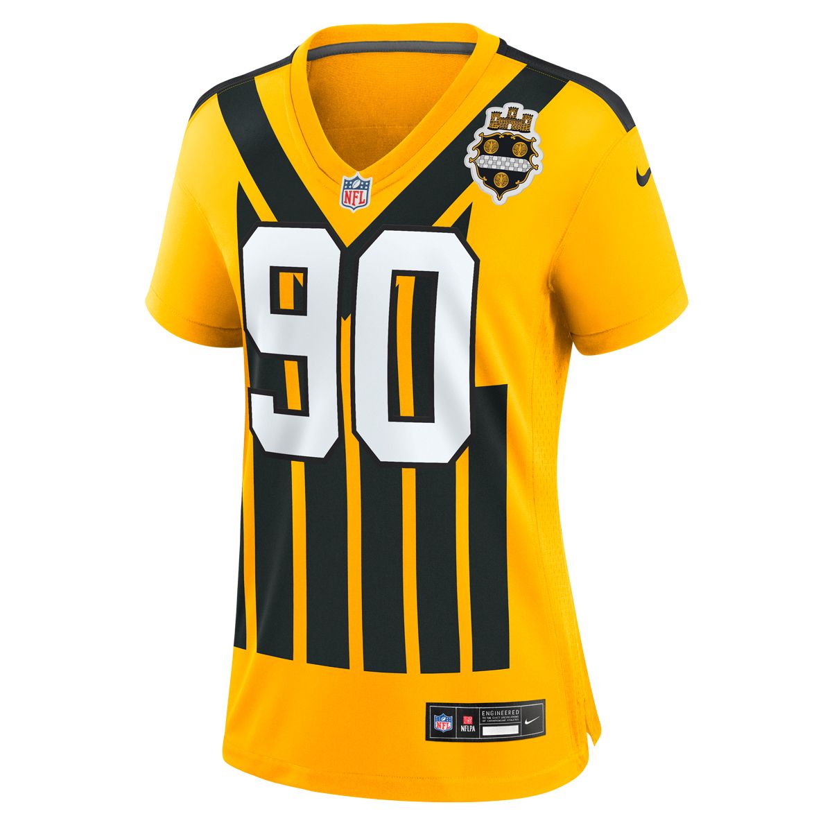 T.J. Watt #90 Women's Nike Replica '33 Throwback Jersey 3 T.J. Watt #90 Women's Nike Replica '33 Throwback Jersey