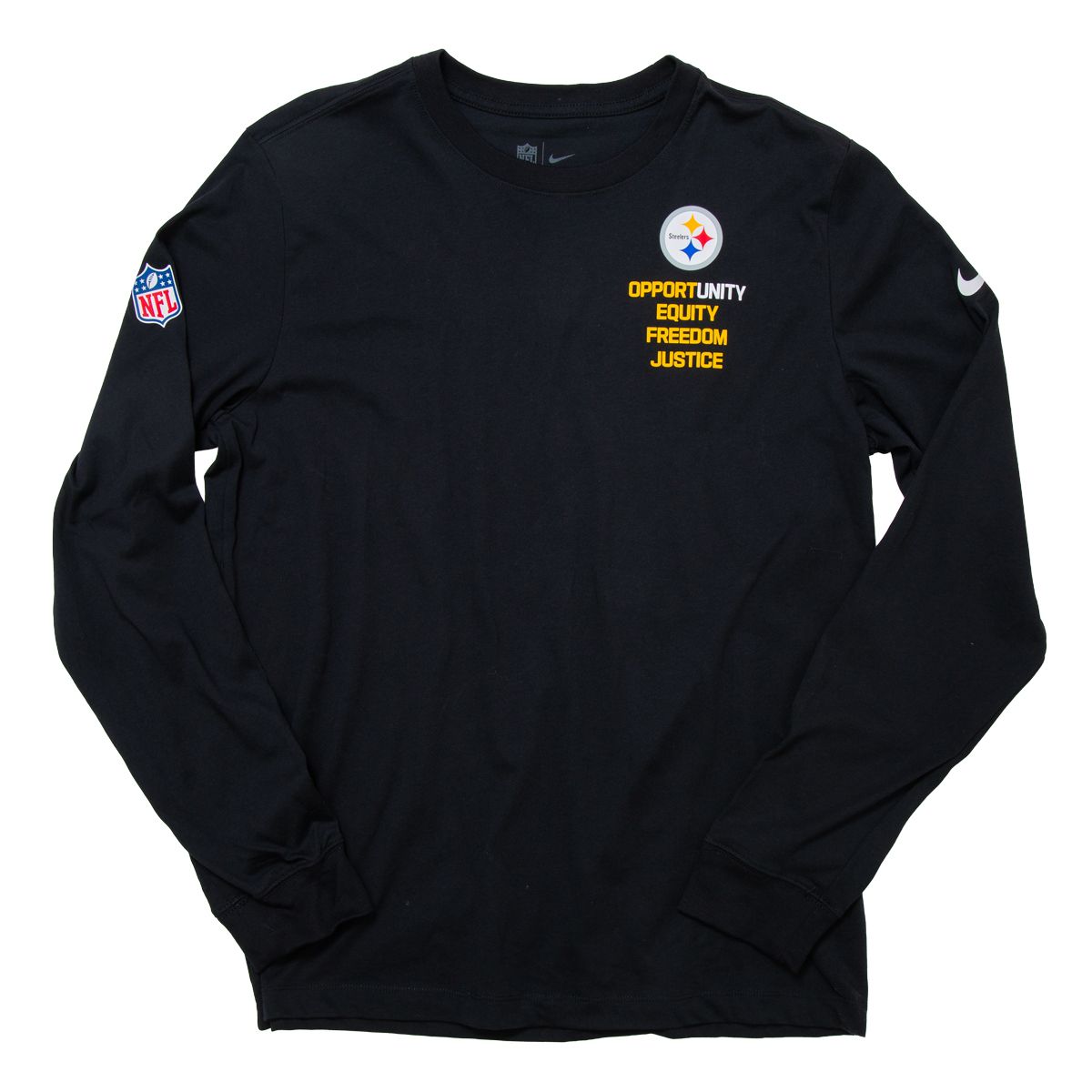 Pittsburgh Steelers Men's Nike Inspire Change Long Sleeve T-Shirt 4 Pittsburgh Steelers Men's Nike Inspire Change Long Sleeve T-Shirt