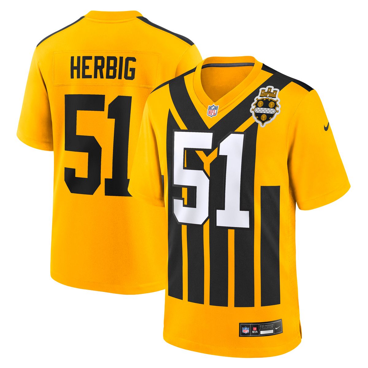 Nick Herbig #51 Men's Nike Replica '33 Throwback Jersey 1 Nick Herbig #51 Men's Nike Replica '33 Throwback Jersey