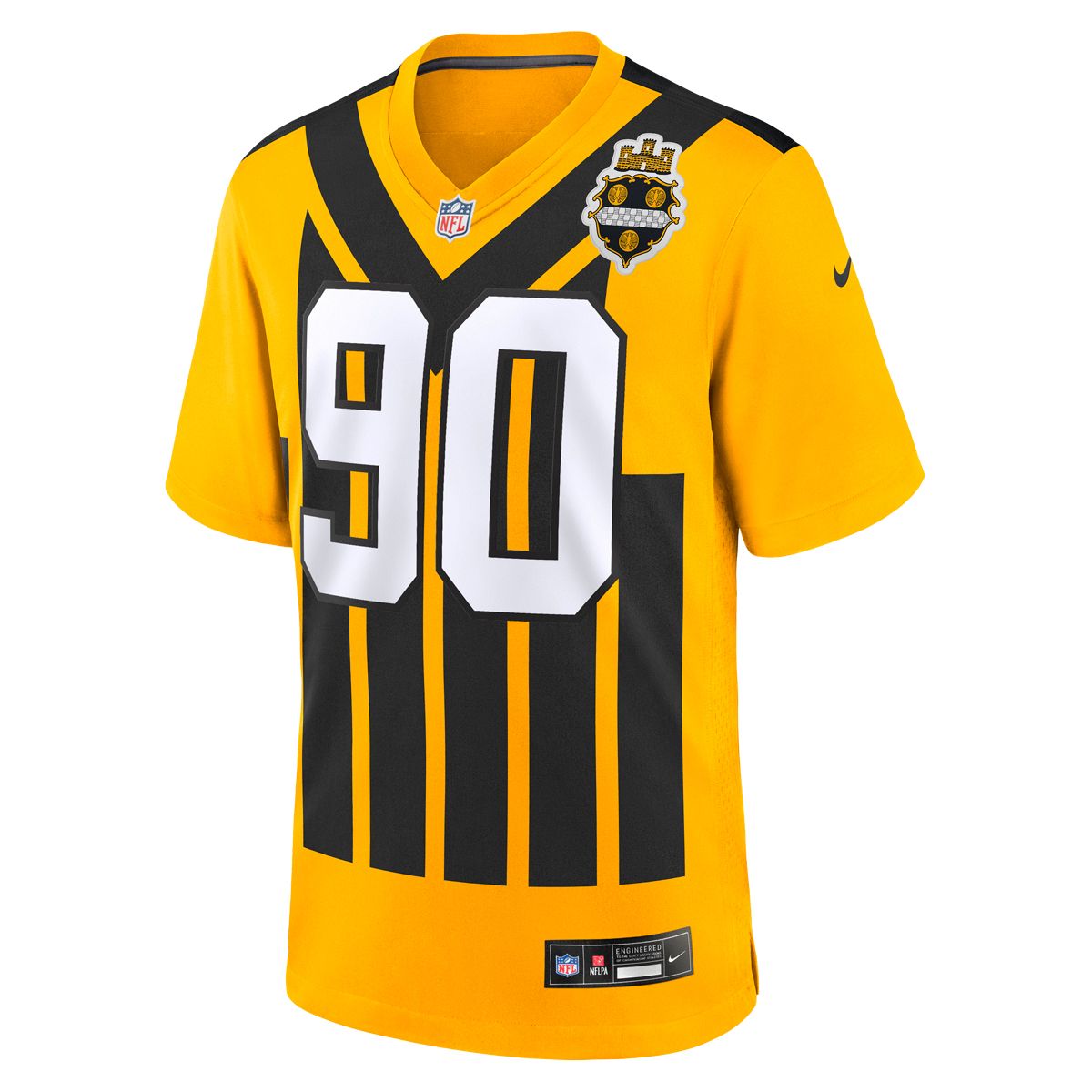 T.J. Watt #90 Men's Nike Replica '33 Throwback Jersey 3 T.J. Watt #90 Men's Nike Replica '33 Throwback Jersey