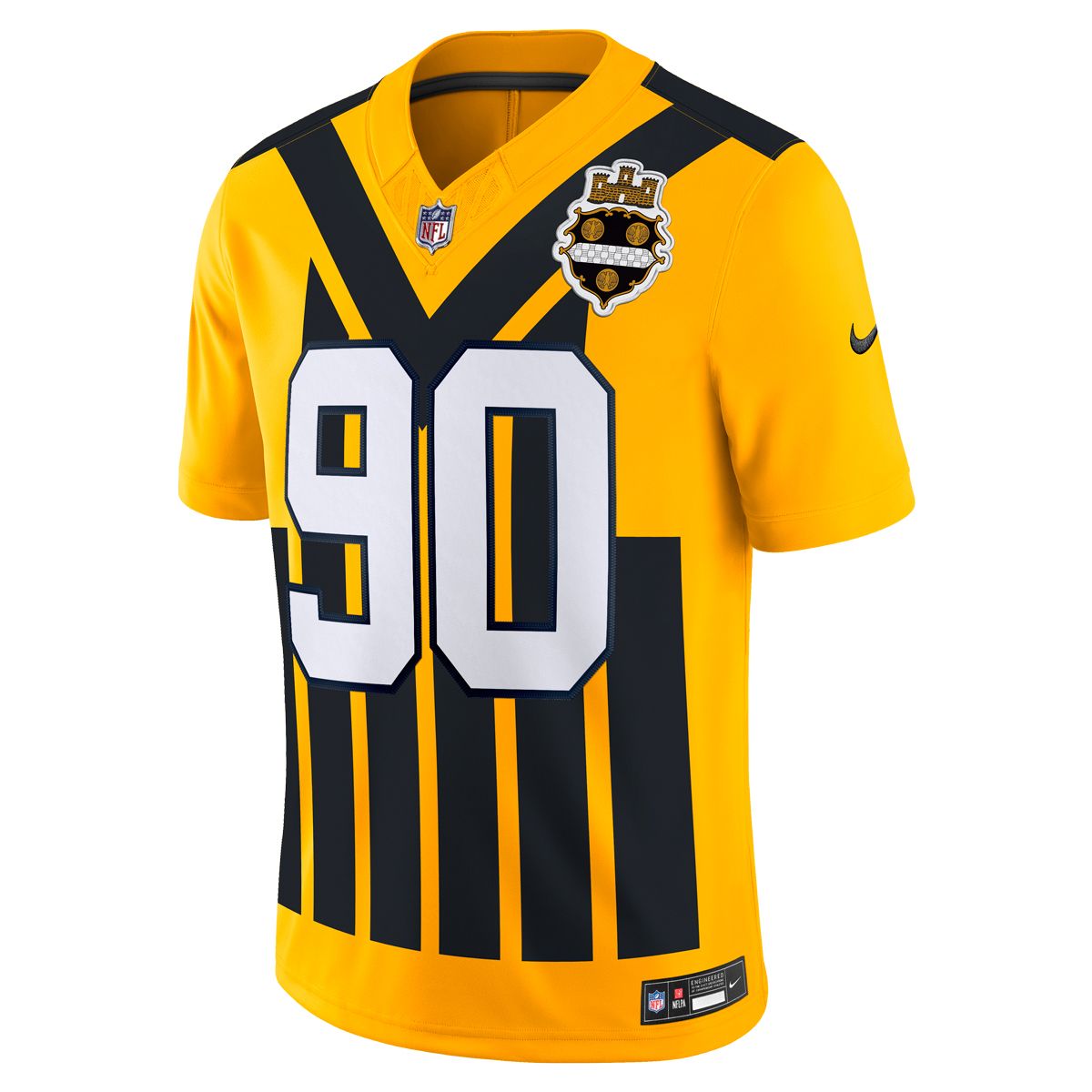 T.J. Watt #90 Men's Nike Vapor F.U.S.E. Stitched Limited '33 Throwback Jersey 3 T.J. Watt #90 Men's Nike Vapor F.U.S.E. Stitched Limited '33 Throwback Jersey