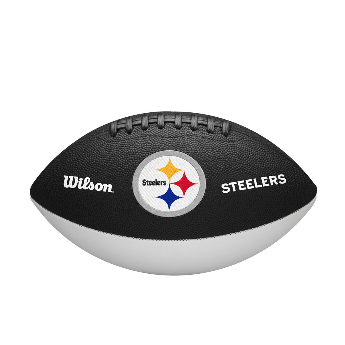 Pittsburgh Steelers Nightmode Embroidered Logo Full Sized Football 1 Pittsburgh Steelers Nightmode Embroidered Logo Full Sized Football