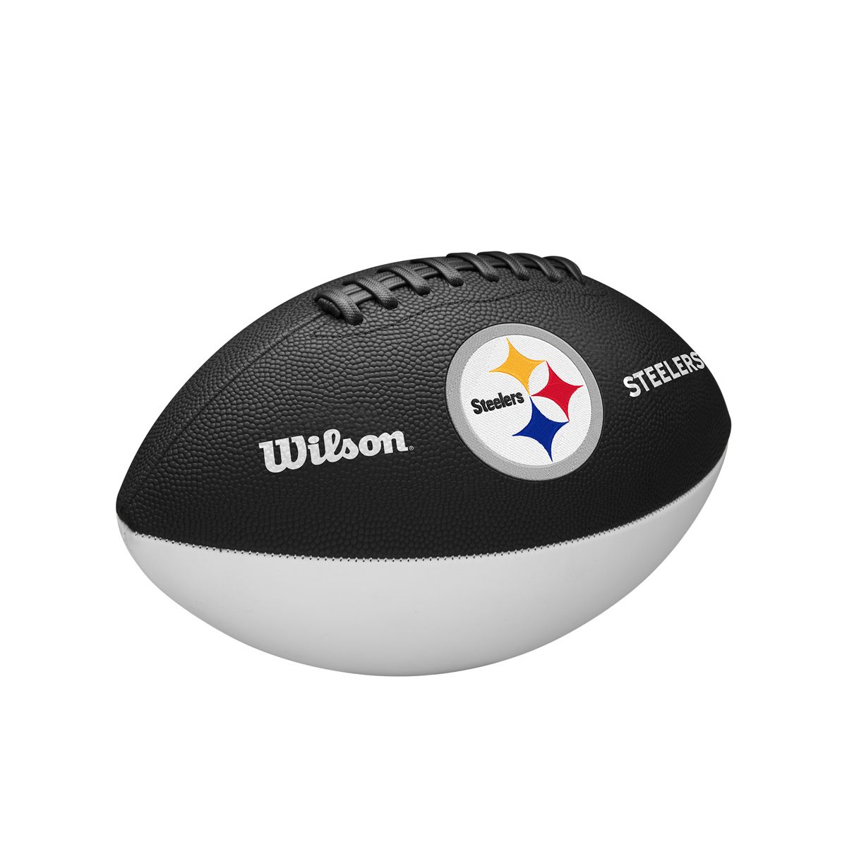 Pittsburgh Steelers Nightmode Embroidered Logo Full Sized Football 2 Pittsburgh Steelers Nightmode Embroidered Logo Full Sized Football