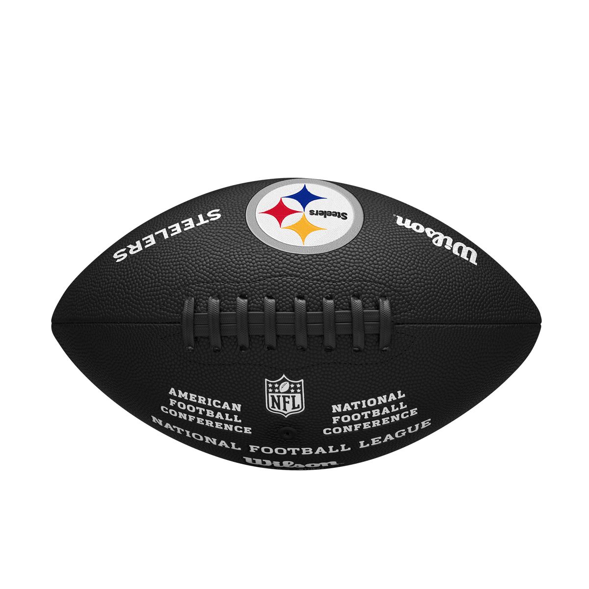 Pittsburgh Steelers Nightmode Embroidered Logo Full Sized Football 5 Pittsburgh Steelers Nightmode Embroidered Logo Full Sized Football