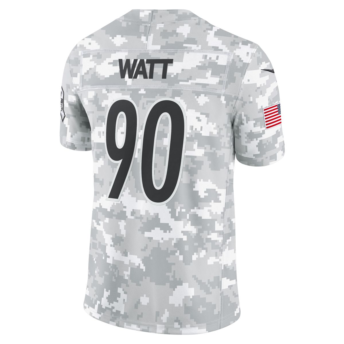 T.J. Watt #90 Nike Vapor F.U.S.E. Limited Arctic Camo Salute to Service Jersey