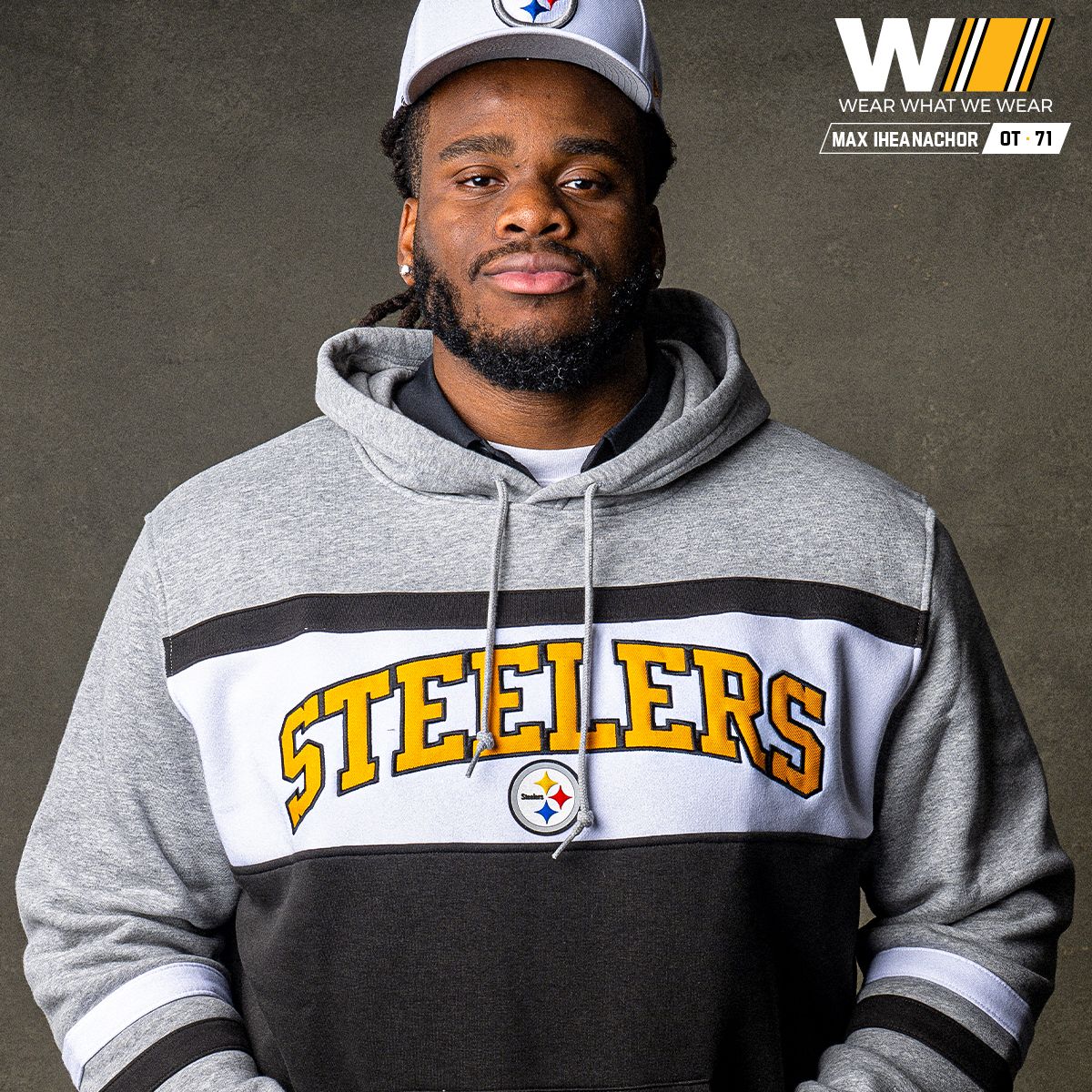 Pittsburgh Steelers Men's New Era Sport Night Colorblock Pullover Fleece Hoodie 1 Pittsburgh Steelers Men's New Era Sport Night Colorblock Pullover Fleece Hoodie