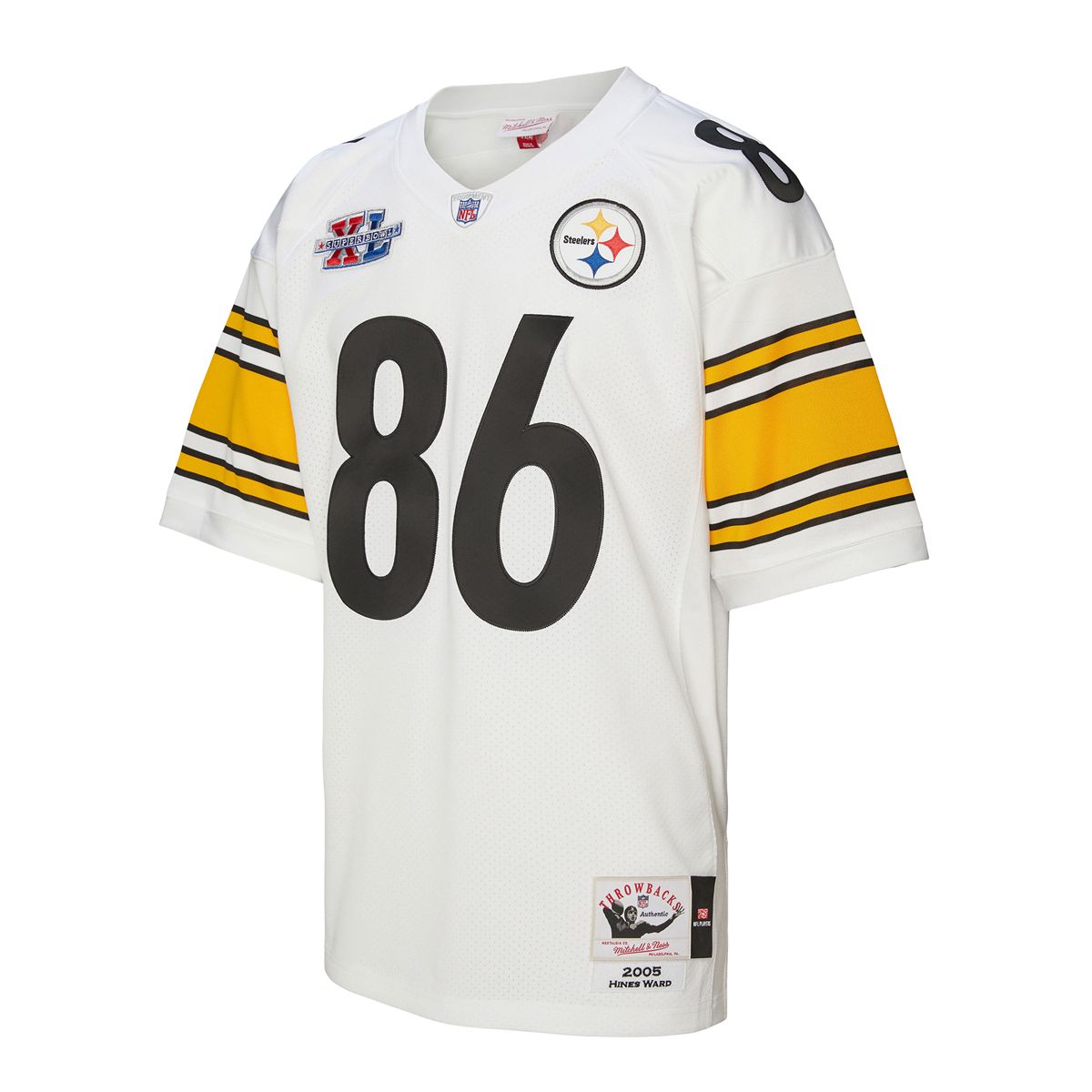 Hines Ward #86 Men's Mitchell & Ness Authentic Super Bowl XL Jersey 27 Hines Ward #86 Men's Mitchell & Ness Authentic Super Bowl XL Jersey