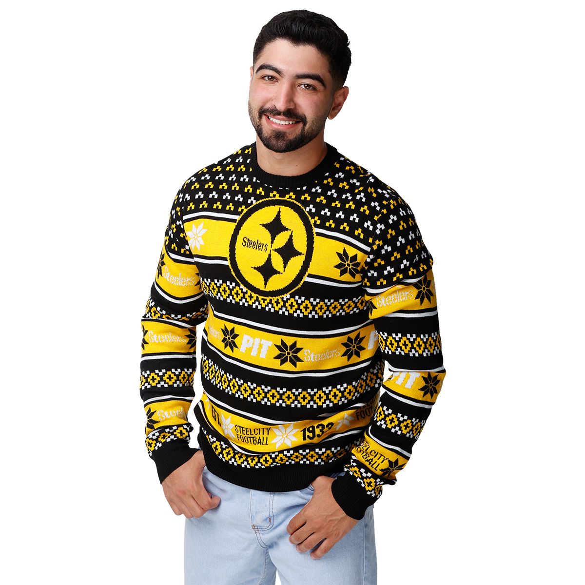 Pittsburgh Steelers Ugly Holiday Sweater 1 Pittsburgh Steelers Ugly Holiday Sweater