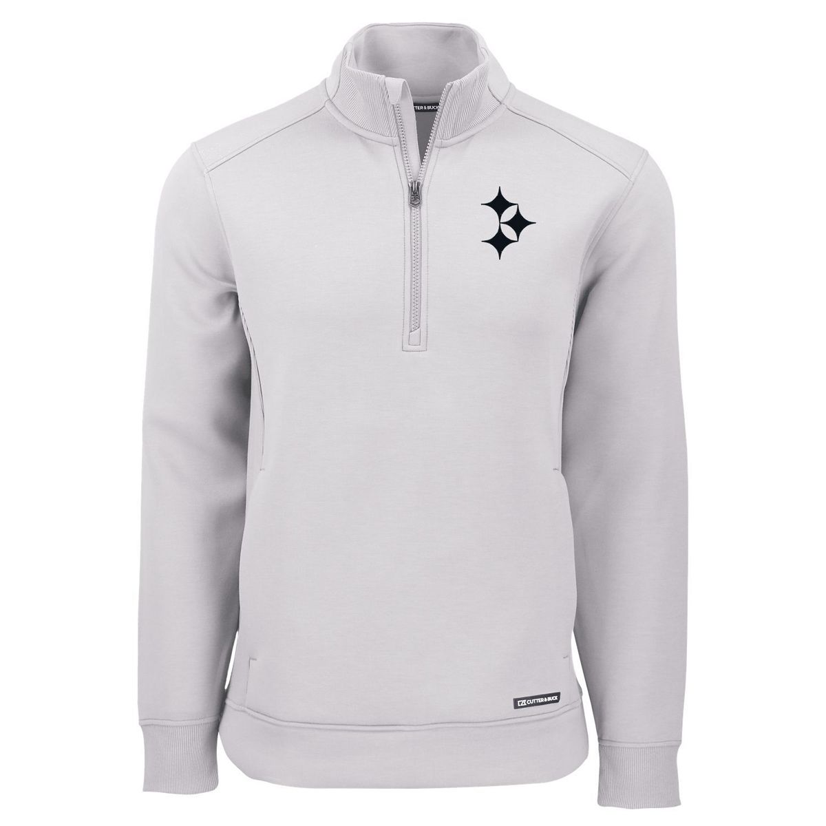 Pittsburgh Steelers Men's Cutter & Buck Cream Roam 1/2 Zip 1 Pittsburgh Steelers Men's Cutter & Buck Cream Roam 1/2 Zip