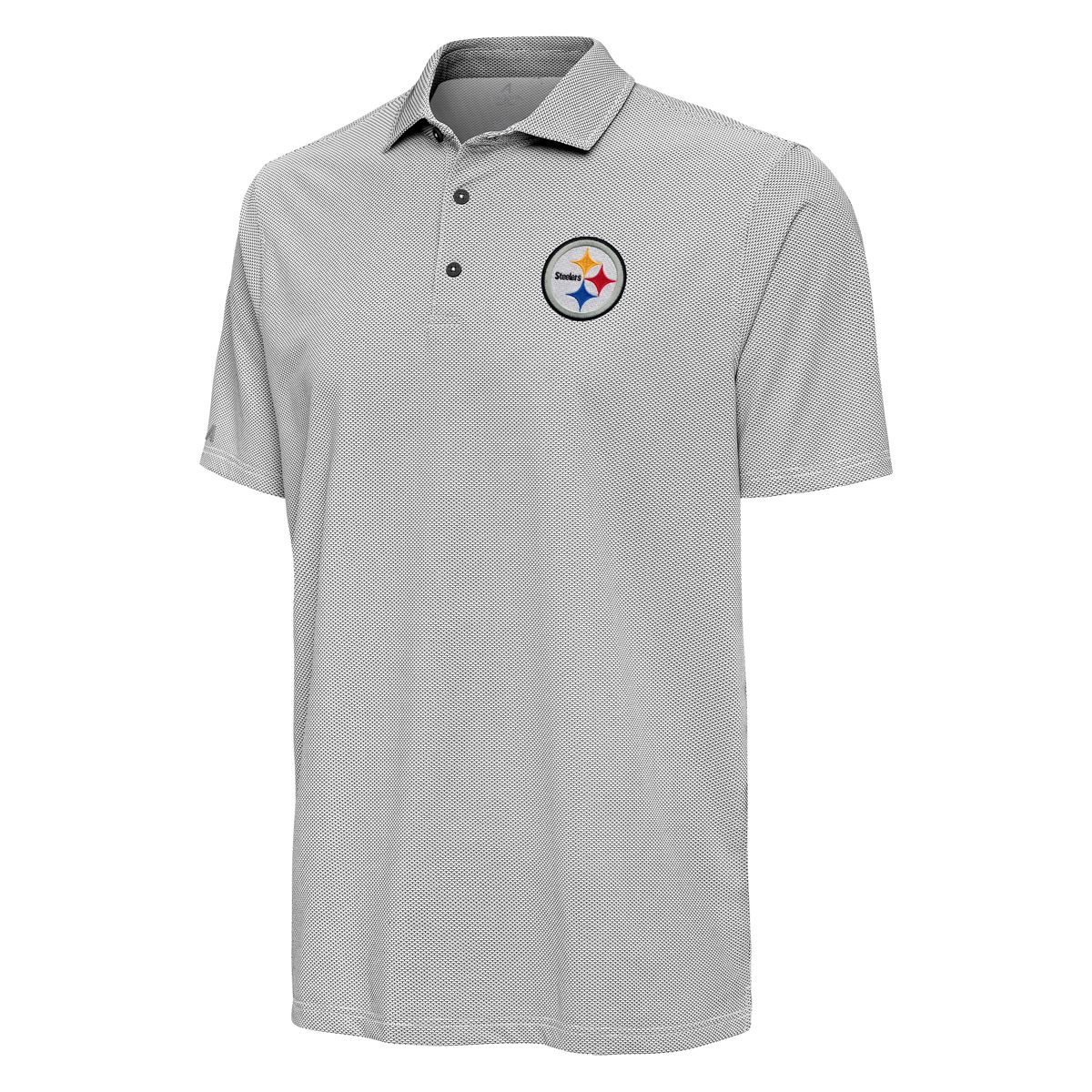 Pittsburgh Steelers Men's Antigua Pave Patterned Polo 2 Pittsburgh Steelers Men's Antigua Pave Patterned Polo