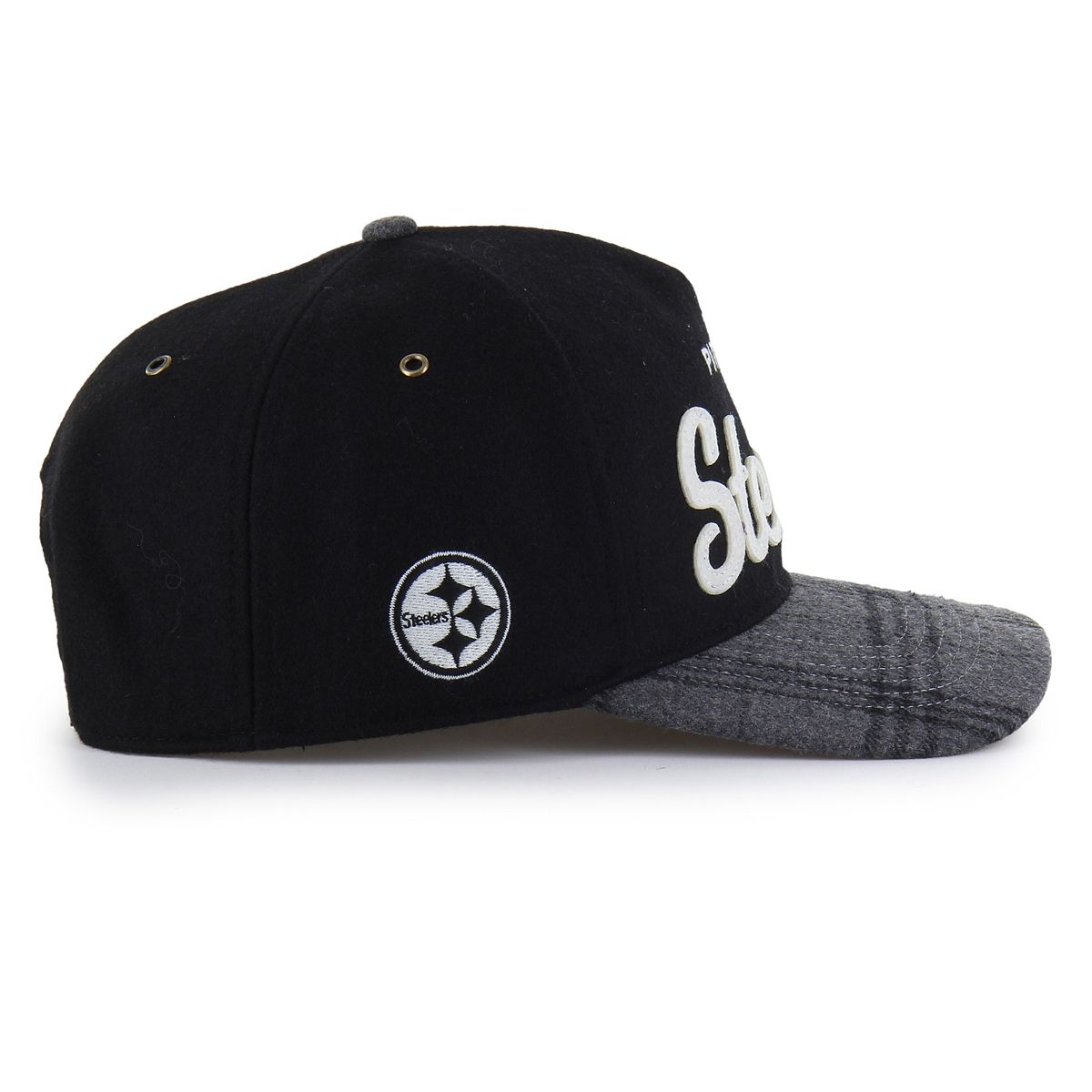 Pittsburgh Steelers '47 Brand Hitch Windowpane Plaid Hat 2 Pittsburgh Steelers '47 Brand Hitch Windowpane Plaid Hat