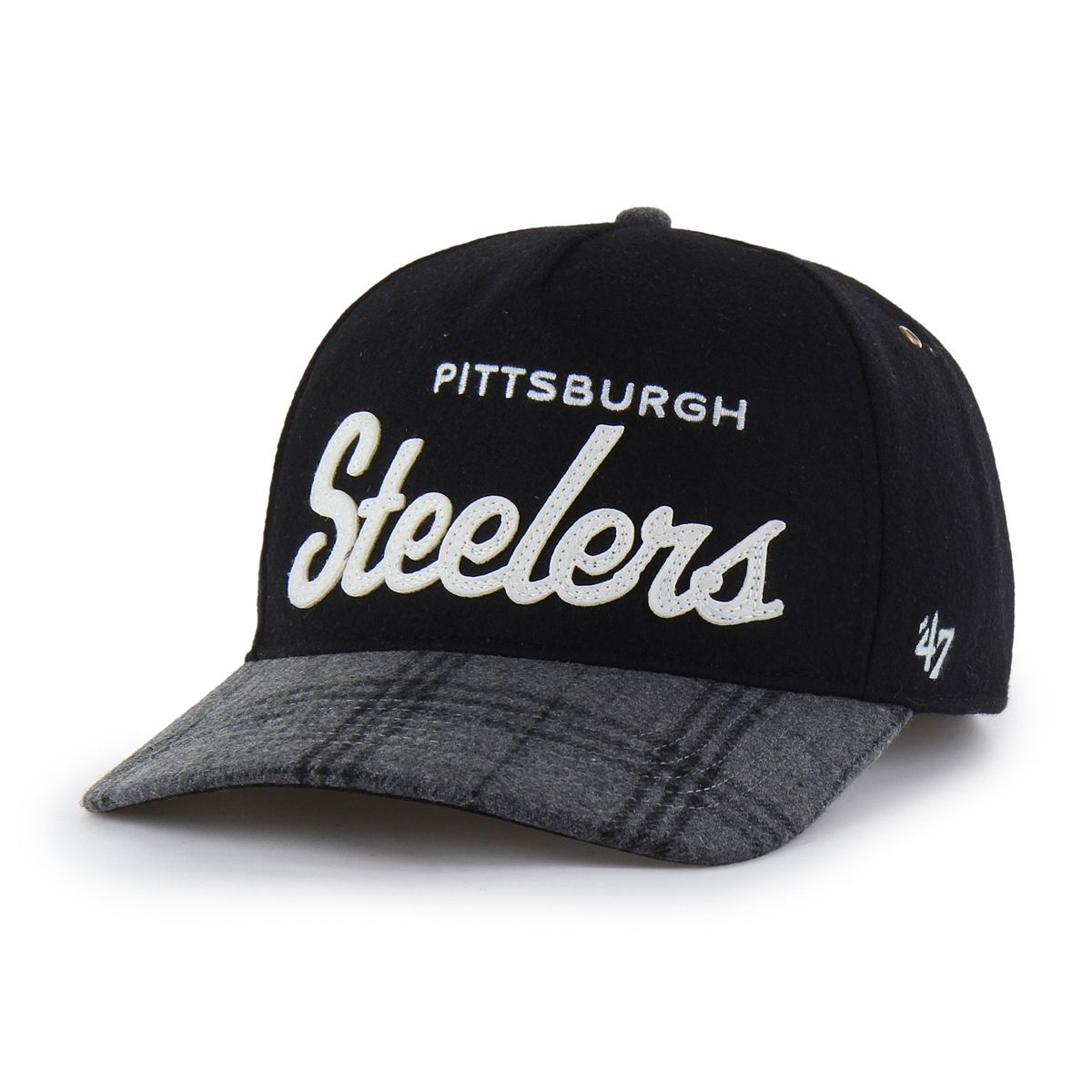 Pittsburgh Steelers '47 Brand Hitch Windowpane Plaid Hat 4 Pittsburgh Steelers '47 Brand Hitch Windowpane Plaid Hat