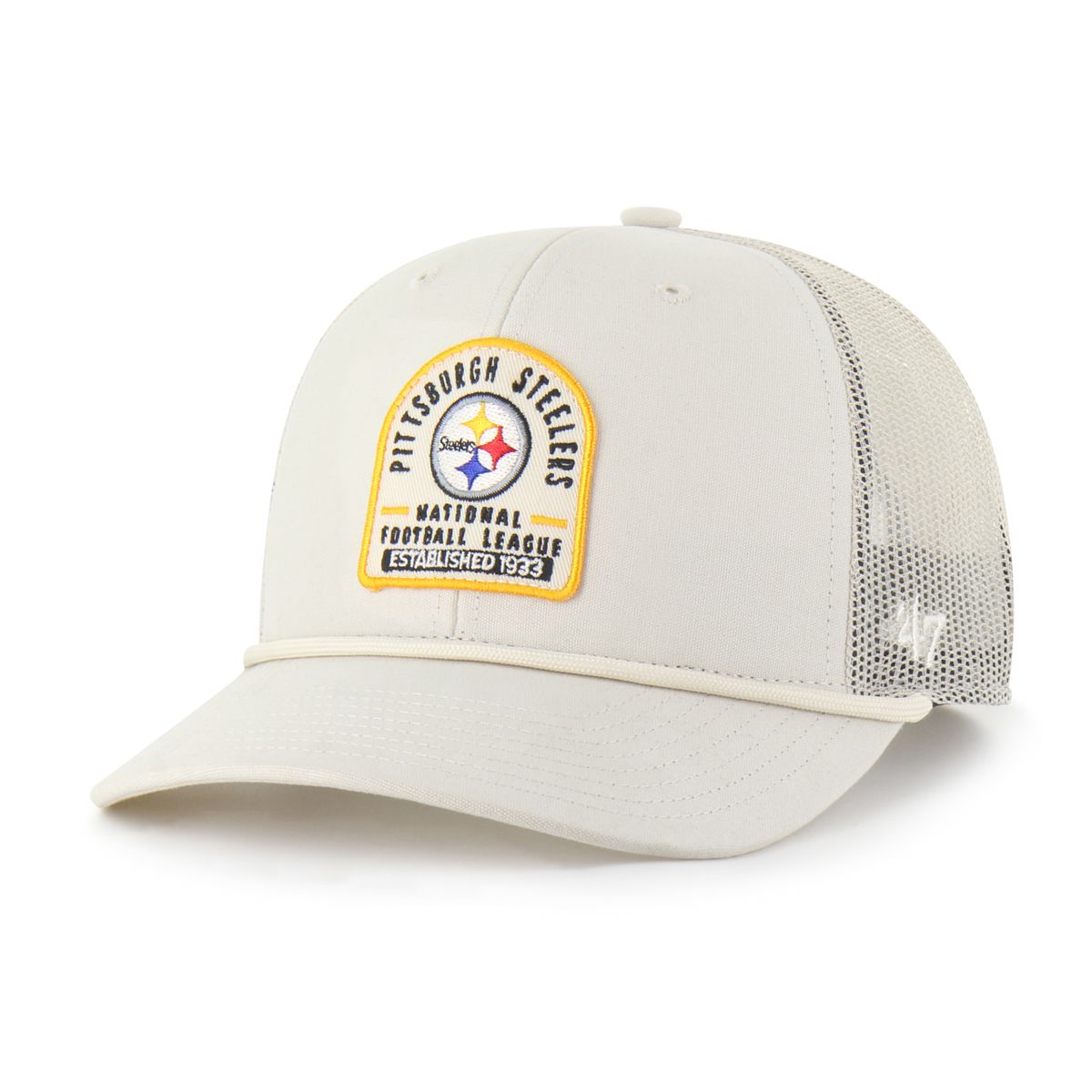 Pittsburgh Steelers '47 Brand Gravestone Strap Trucker Hat 1 Pittsburgh Steelers '47 Brand Gravestone Strap Trucker Hat