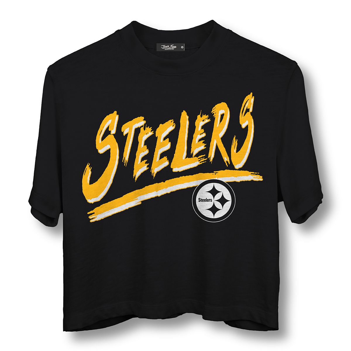 Pittsburgh Steelers Women's Thrill Crop Short Sleeve T-Shirt