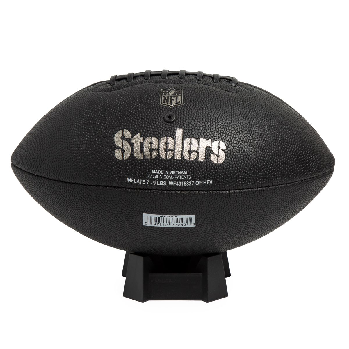 Pittsburgh Steelers Metallic Premier Black Tonal Football