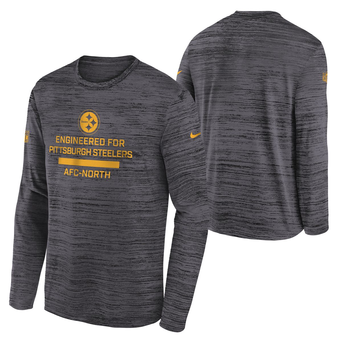 Pittsburgh Steelers Youth Nike Sideline Velocity Long Sleeve T-Shirt 3 Pittsburgh Steelers Youth Nike Sideline Velocity Long Sleeve T-Shirt