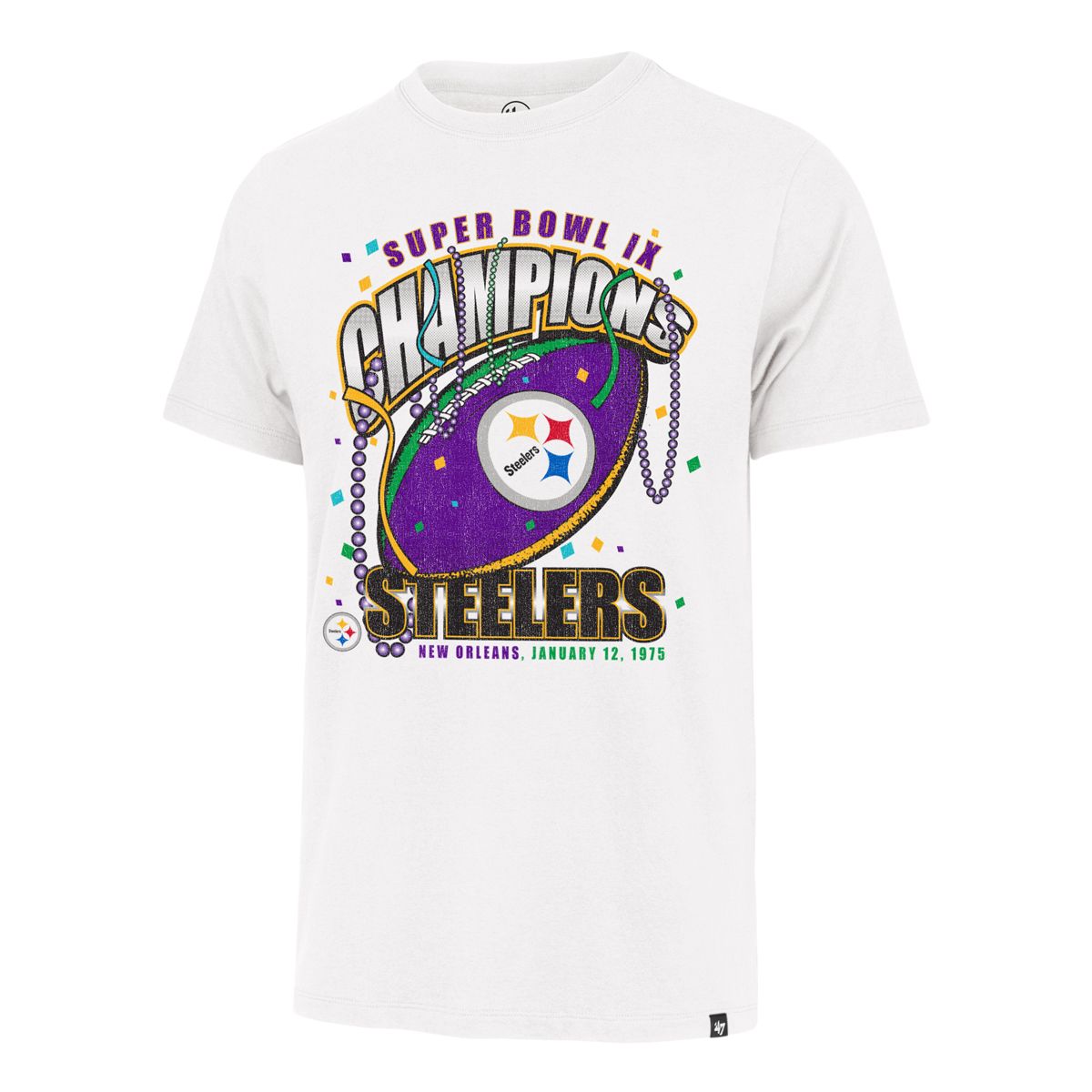 Pittsburgh Steelers '47 Brand Super Bowl IX Champions Short Sleeve T-Shirt