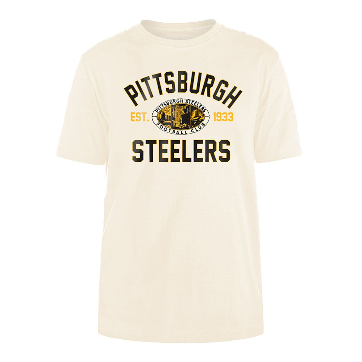 Pittsburgh Steelers Men's New Era Historic Logo Short Sleeve T-Shirt