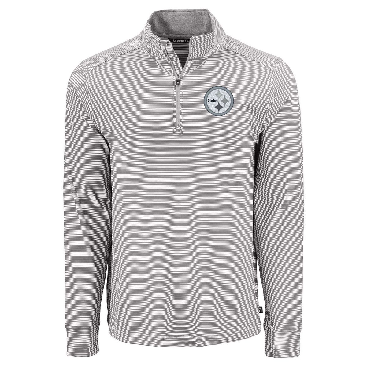 Pittsburgh Steelers Men's Cutter & Buck Forge Double Stripe 1/4 Zip 1 Pittsburgh Steelers Men's Cutter & Buck Forge Double Stripe 1/4 Zip