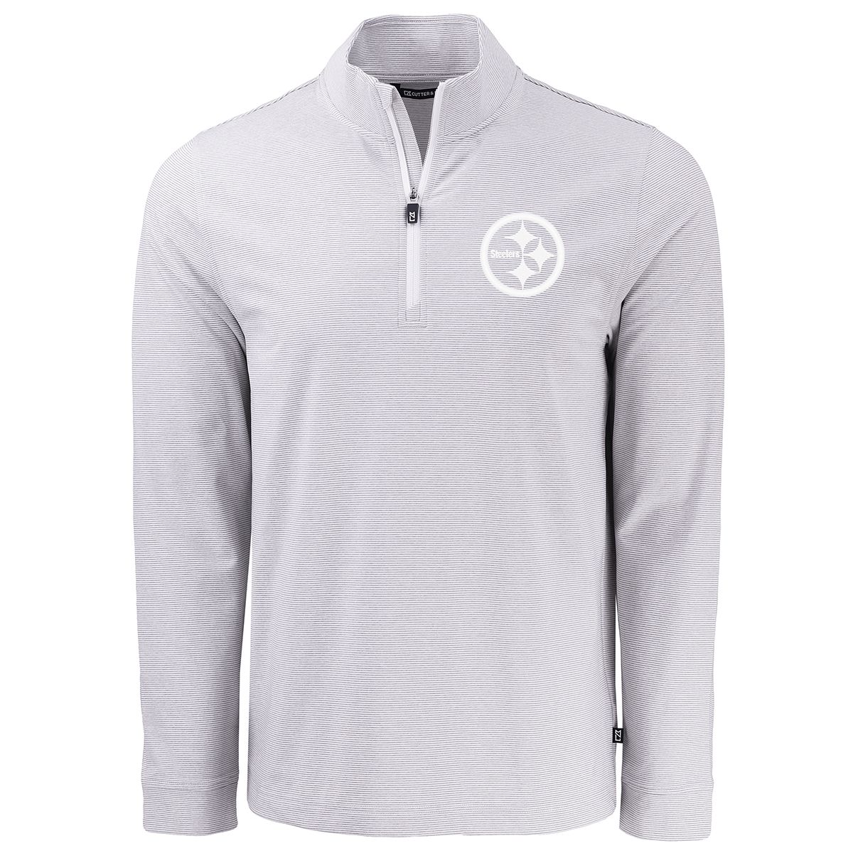 Pittsburgh Steelers Men's Cutter & Buck Adapt Stripe 1/4 Zip 2 Pittsburgh Steelers Men's Cutter & Buck Adapt Stripe 1/4 Zip