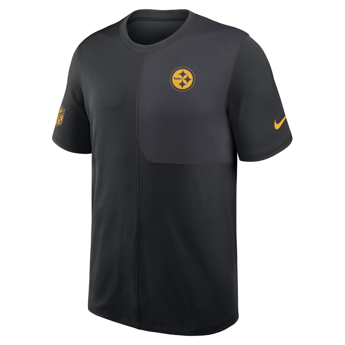 Pittsburgh Steelers Men's Nike UV Coach Black Short Sleeve T-Shirt 4 Pittsburgh Steelers Men's Nike UV Coach Black Short Sleeve T-Shirt