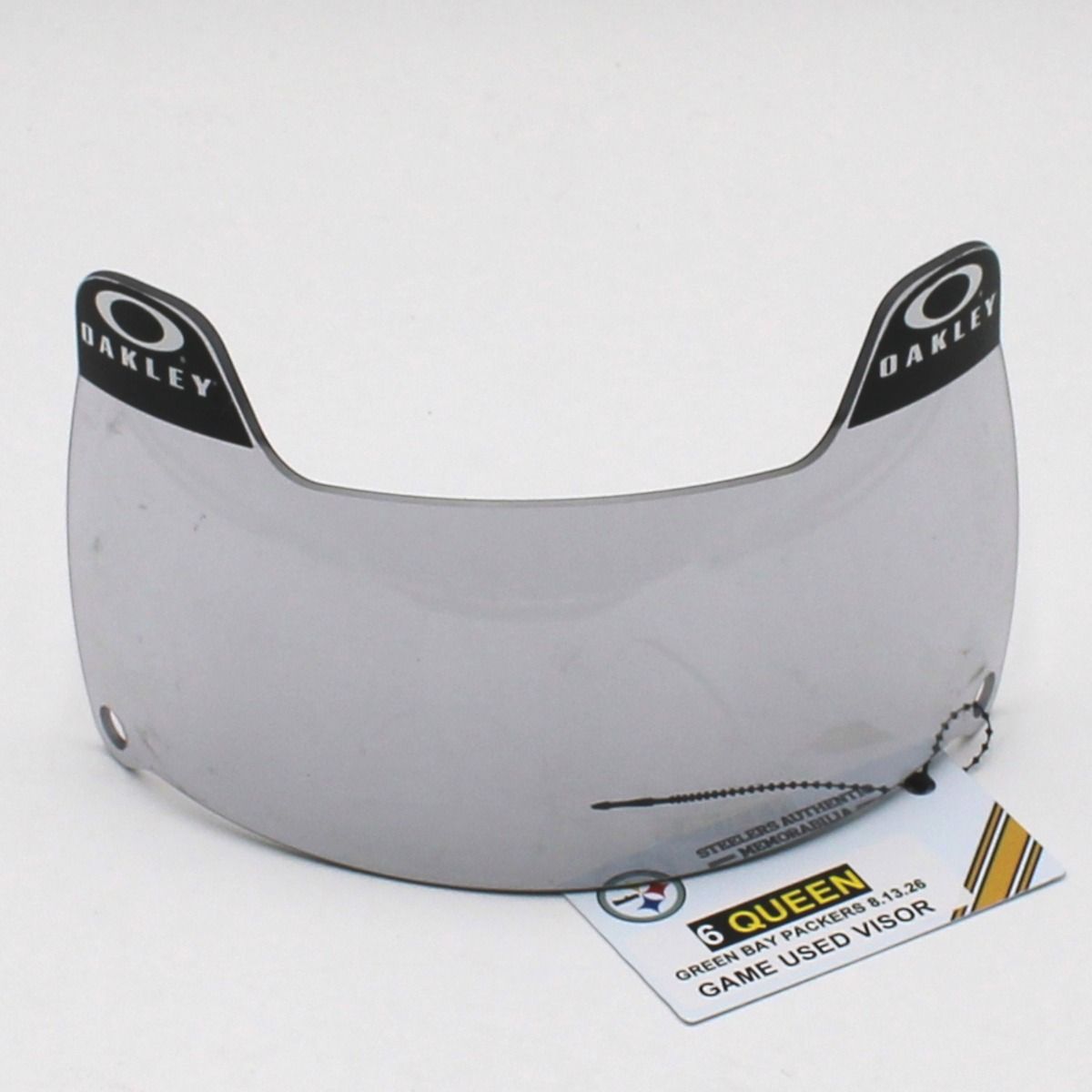 Pittsburgh Steelers #6 Patrick Queen Game Used Helmet Visor vs Green Bay Packers 8.13.26 2 Pittsburgh Steelers #6 Patrick Queen Game Used Helmet Visor vs Green Bay Packers 8.13.26