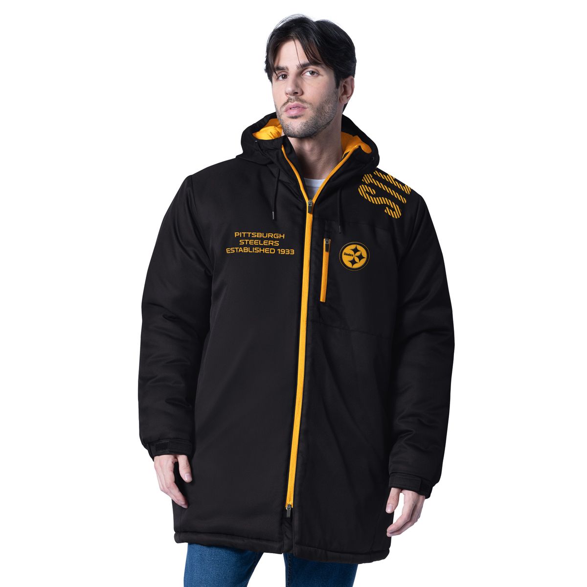 Pittsburgh Steelers Men's GIII Teammate Color Rush Stadium Parka