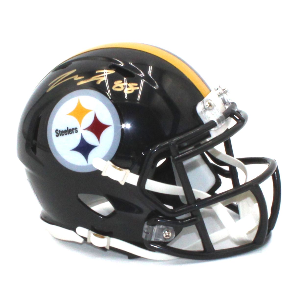 Pittsburgh Steelers #88 Pat Freiermuth Autographed Riddell Speed Mini Helmet 5 Pittsburgh Steelers #88 Pat Freiermuth Autographed Riddell Speed Mini Helmet