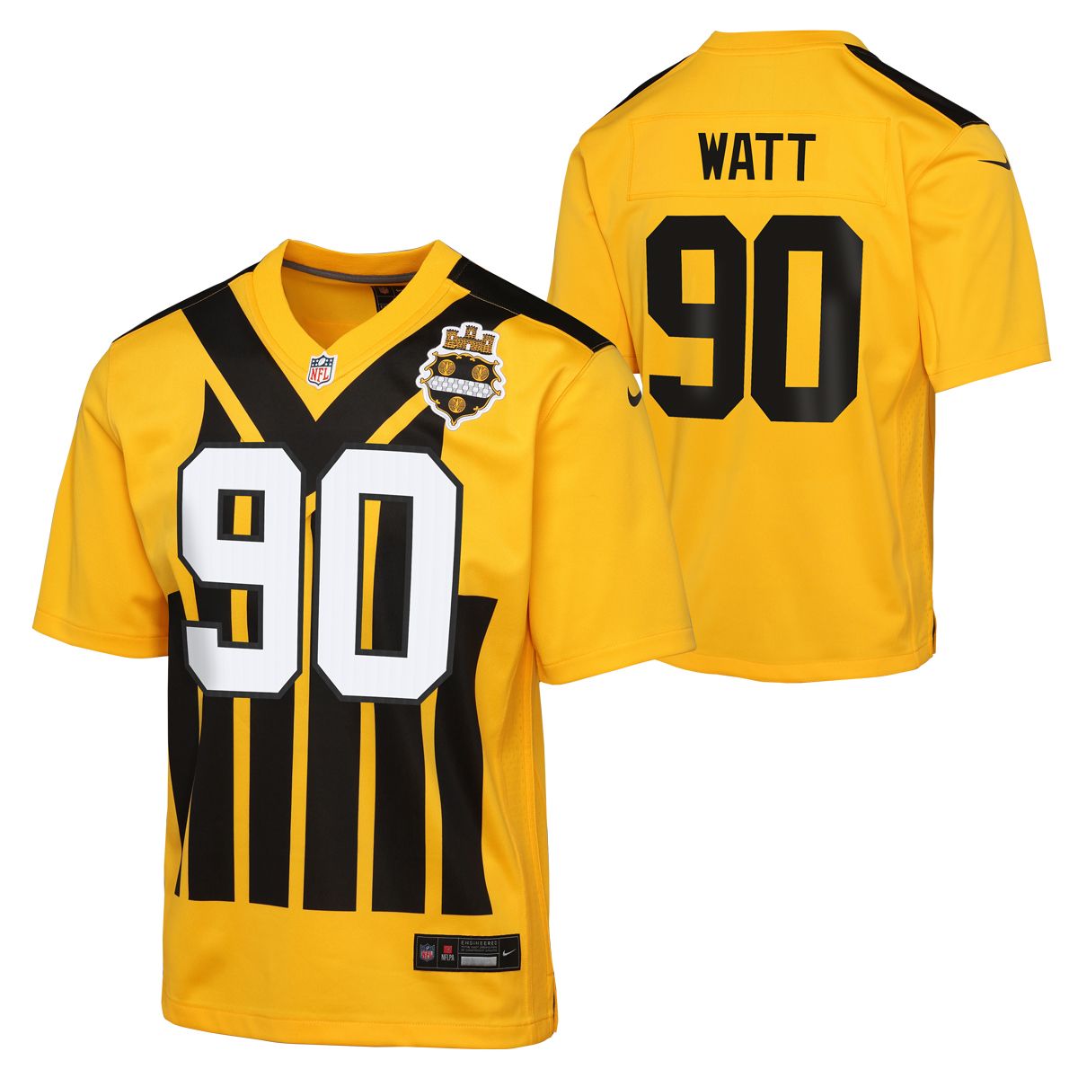 T.J. Watt #90 Youth Nike Replica '33 Throwback Jersey