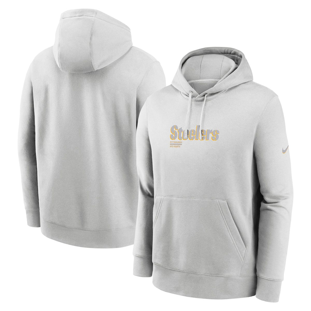 Pittsburgh Steelers Men's Nike Club Edge Pullover Fleece Hoodie 3 Pittsburgh Steelers Men's Nike Club Edge Pullover Fleece Hoodie