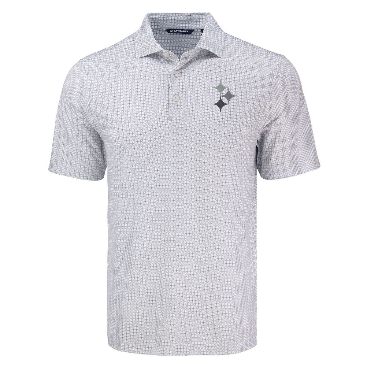 Pittsburgh Steelers Men's Cutter & Buck Pike Diamond Dot Polo 3 Pittsburgh Steelers Men's Cutter & Buck Pike Diamond Dot Polo