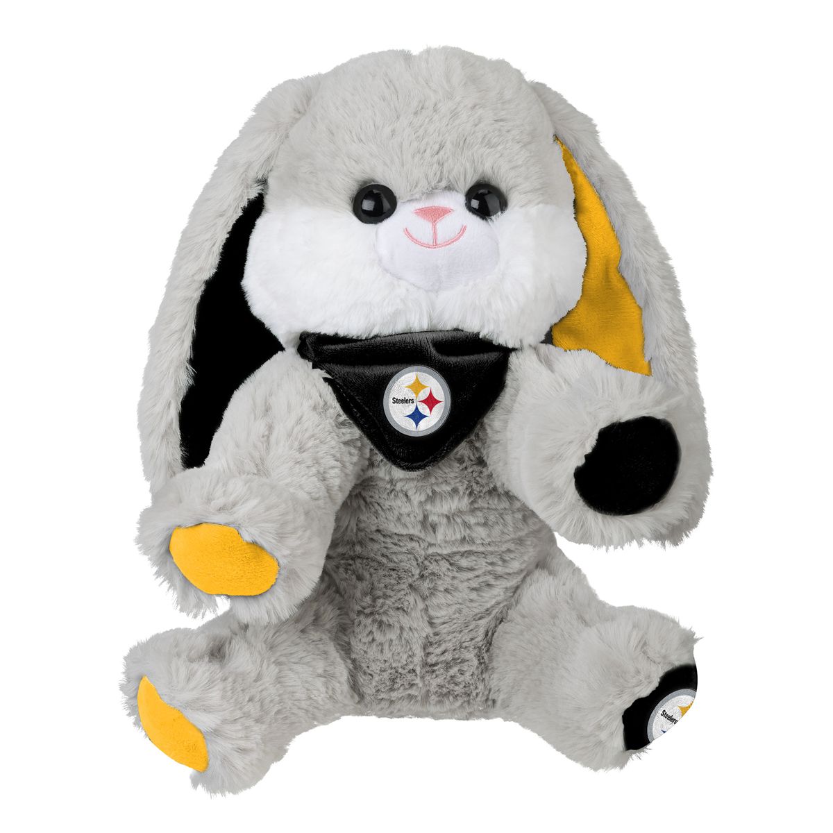 Pittsburgh Steelers 10" Floppy Ear Rabbit Plush 6 Pittsburgh Steelers 10" Floppy Ear Rabbit Plush