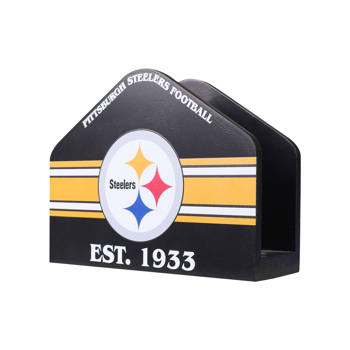 Pittsburgh Steelers Team Stripe Napkin Holder 1 Pittsburgh Steelers Team Stripe Napkin Holder