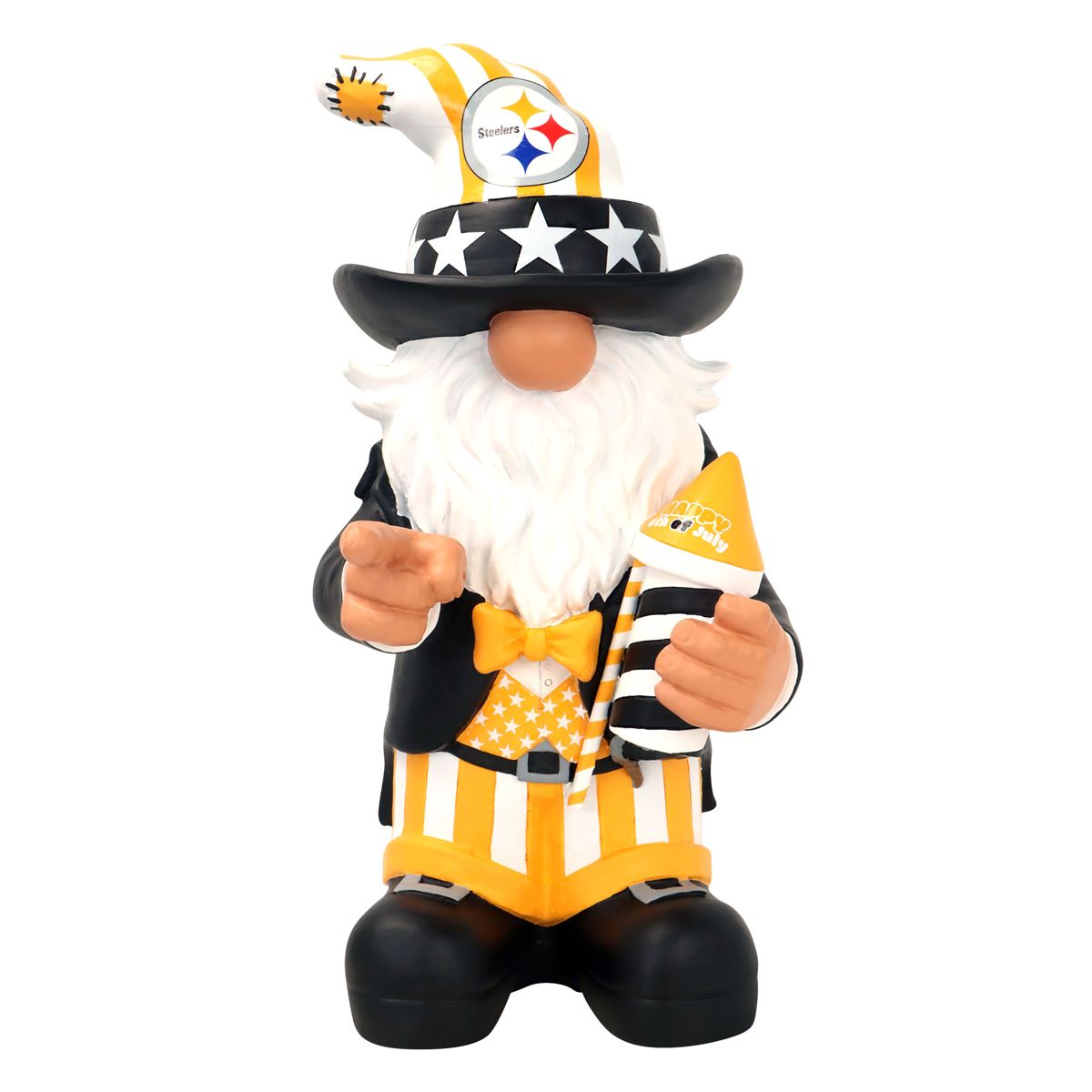 Pittsburgh Steelers 10" Americana Gnome 1 Pittsburgh Steelers 10" Americana Gnome