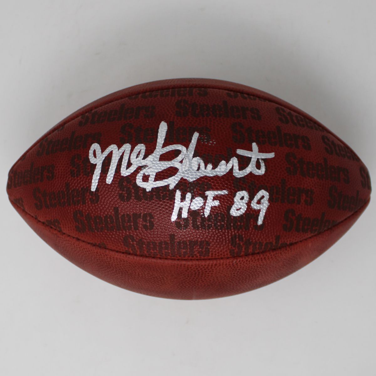 Pittsburgh Steelers #47 Mel Blount Autographed Authentic Training Camp Showcase NFL Football 1 Pittsburgh Steelers #47 Mel Blount Autographed Authentic Training Camp Showcase NFL Football