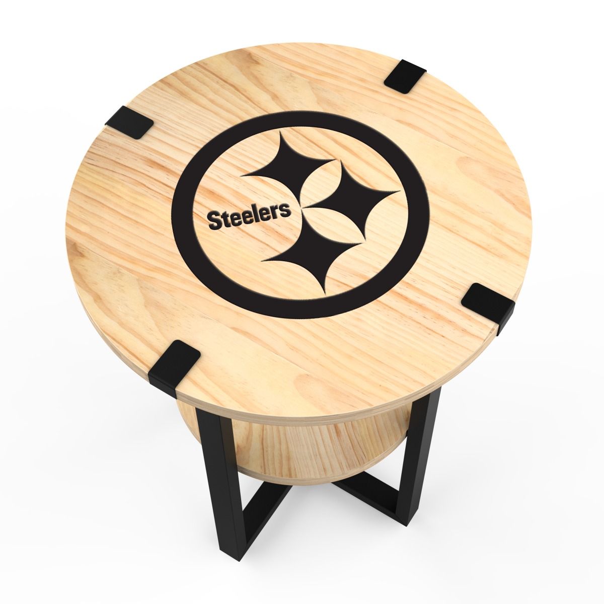 Pittsburgh Steelers Side table with Charger 2 Pittsburgh Steelers Side table with Charger